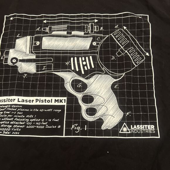 LootCrate Firefly T-shirt Lassiter Laser Pistol 100% Cotton Exclusive Men's M - Picture 5 of 5